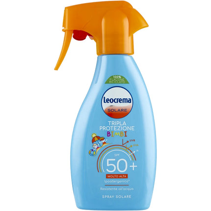 LEOCREMA SOLARE BIMBI SPRAY TRIPLA PROTEZIONE RESISTENTE ALL'ACQUA SPF50+ 250 ML