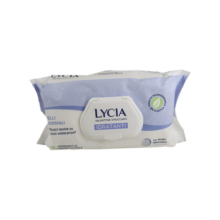 LYCIA 60 SALVIETTE STRUCCANTI CON ACIDO IALURONICO PELLI NORMALI