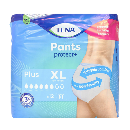 TENA PANTS PLUS XL MISURA 120-160 CM 12 PZ UNISEX