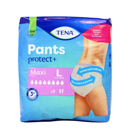 TENA PANTS MAXI LARGE 100-135 CM 8 PZ UNISEX