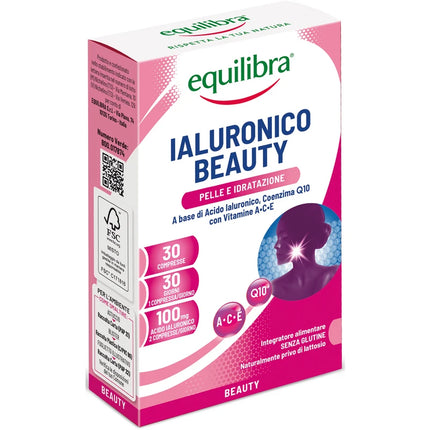 EQUILIBRA IALURONICO BEAUTY PELLE E IDRATAZIONE 30 COMPRESSE INTEGRATORE ALIMENTARE