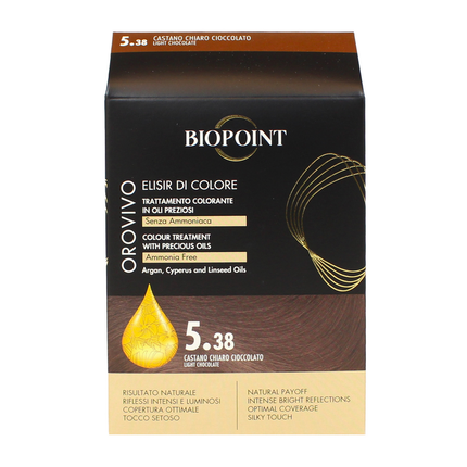 BIOPOINT OROVIVO COLORE 5.38 CASTANO CHIARO CIOCCOLATO