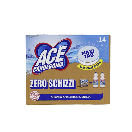 ACE CANDEGGINA GREEN PROFUMATA MONODOSI IGIENIZZA CASA E BUCATO MAXI TABS 14 PZ