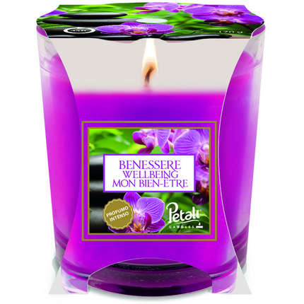 PETALI CANDELA PROFUMA AMBIENTE 45 ORE BENESSERE