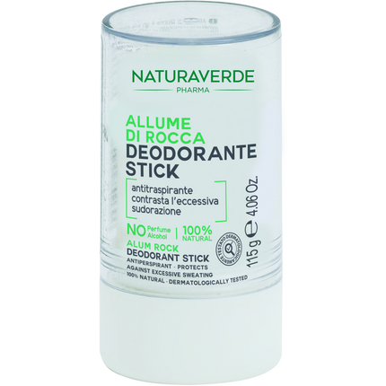 NATURAVERDE ALLUME DI ROCCA DEODORANTE STICK ANTITRASPIRANTE 115 grammi