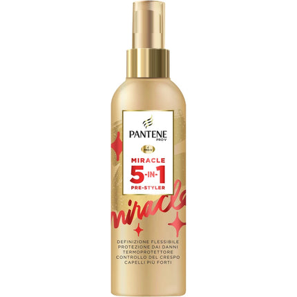 PANTENE PRE-STYLING 5IN1 MIRACLE 200 ML DEFINIZIONE FLESSIBILE, PROTEZIONE DAI DANNI, TERMOPROTETTORE, CONTROLLO DEL CRESPO, CAPELLI PIU' FORTI