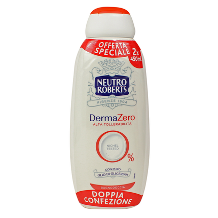 NEUTRO ROBERTS BAGNODOCCIA DERMAZERO IPOALLERGENICO 450 ML - 2 PEZZI