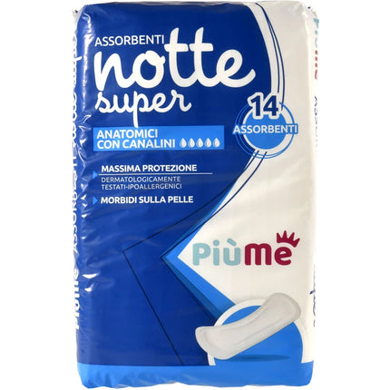 PIUME ASSORBENTI NOTTE SUPER 14 PEZZI
