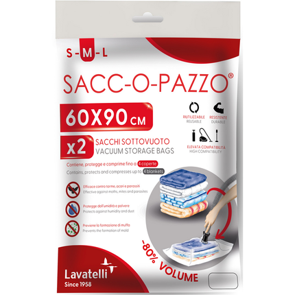 LAVATELLI SACCOPAZZO 2PZ 60x90 SOTTOVUOTO