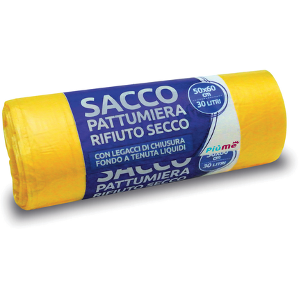 PIUME SACCO PATTUMIERA 50x60 30 LITRI 20 PEZZI