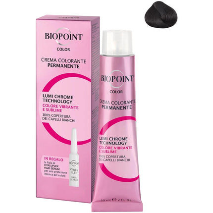 BIOPOINT 04 CASTANO MEDIO + FIALA SERUM PERSONAL PROFESSIONAL COLOR CREMA COLORANTE PERMANENTE