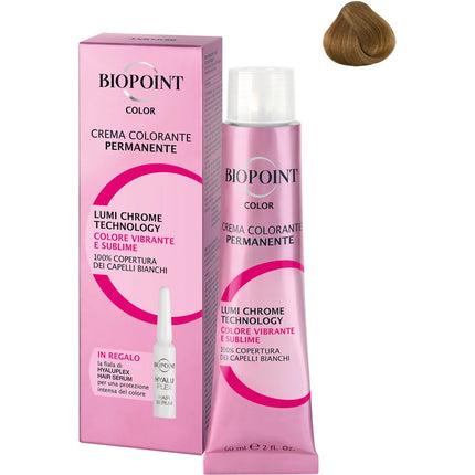 BIOPOINT 8.3 BIONDO CHIARO DORATO + FIALA SERUM PERSONAL PROFESSIONAL COLOR CREMA COLORANTE PERMANENTE