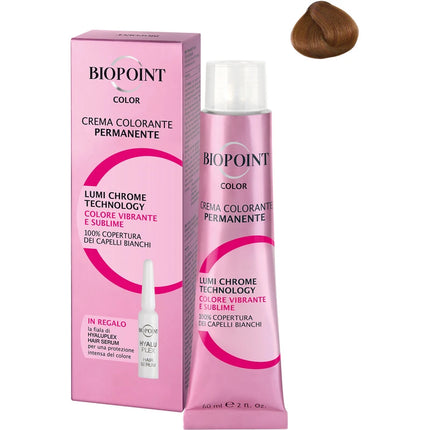 BIOPOINT 7.43 BIONDO MEDIO RAMATO DORATO + FIALA SERUM PERSONAL PROFESSIONAL COLOR CREMA COLORANTE PERMANENTE