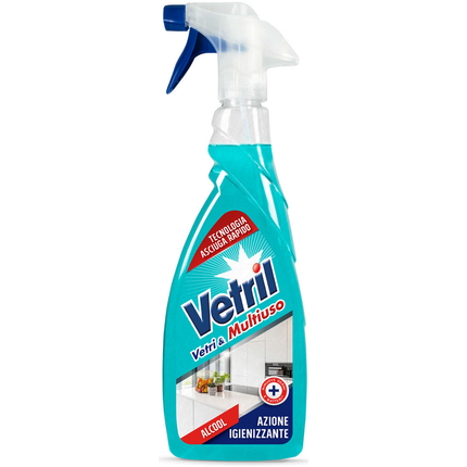 VETRIL VETRI & MULTIUSO ALCOOL AZIONE IGIENIZZANTE TRIGGER 650 ML