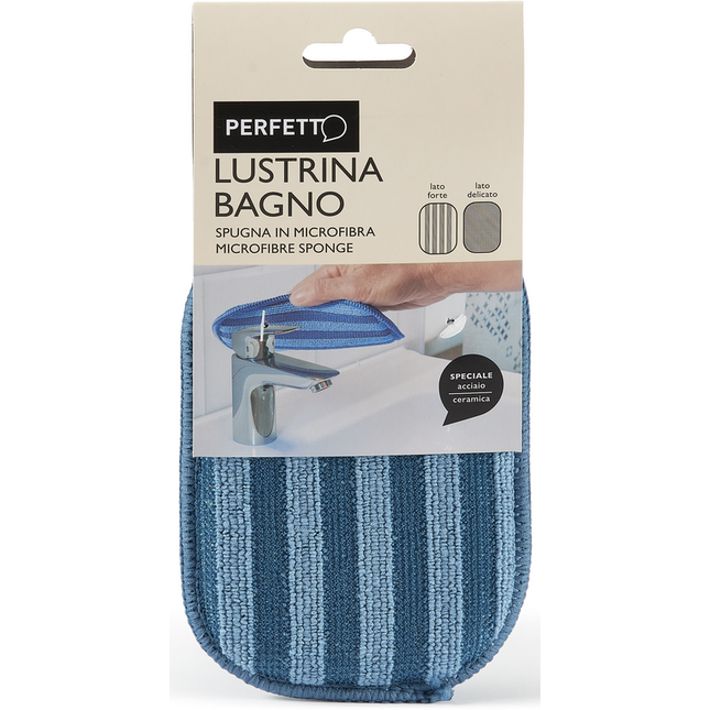 PERFETTO LUSTRINA BAGNO SPUGNA IN MICROFIBRA