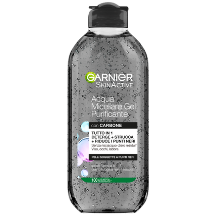 GARNIER SKIN ACTIVE ACQUA MICELLARE GEL PURIFICANTE CON CARBONE 400 ML