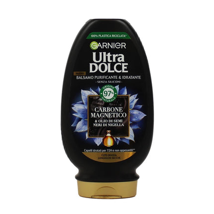ULTRA DOLCE BALSAMO PURIFICANTE IDRATANTE AL CARBONE MAGNETICO E OLIO DI SEMI NERI DI NIGELLA 200 ML