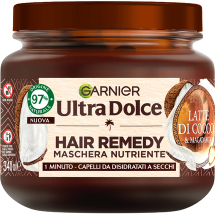 ULTRA DOLCE HAIR REMEDY MASCHERA NUTRIENTE CAPELLI DISIDRATATI 340 ML LATTE DI COCCO