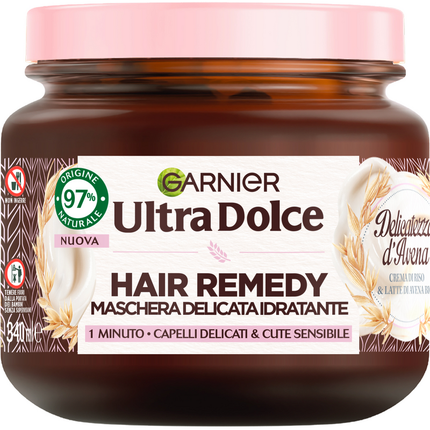 ULTRA DOLCE HAIR REMEDY MASCHERA DELICATA IDRATANTE CAPELLI DELICATI CUTE SENSIBILE 340 ML DELICATEZZA D'AVENA