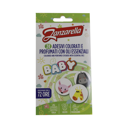 ZANZARELLA 24 ADESIVI DIFFUSORI BABY PROTEZIONE 72 ORE