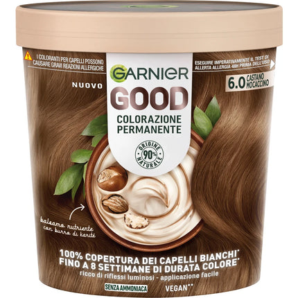 GARNIER GOOD 6.0 CASTANO MOCACCINO COLORAZIONE PERMANENTE SENZA AMMONIACA 160 GR