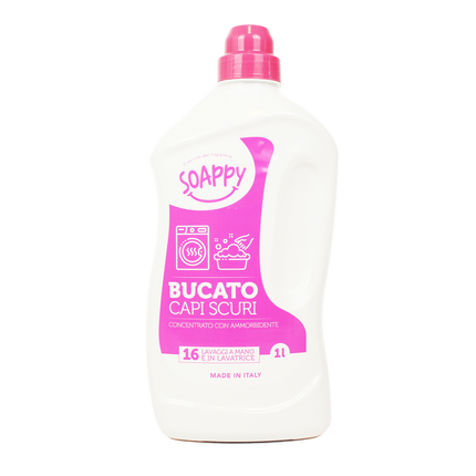 SOAPPY DETERSIVO BUCATO A MANO e LAVATRICE CAPI SCURI 1 LT