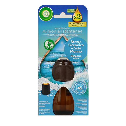 AIRWICK DIFFUSORE DI FRAGRANZE CON OLII ESSENZIALI RICARICA 20 ML BREZZA OCEANICA