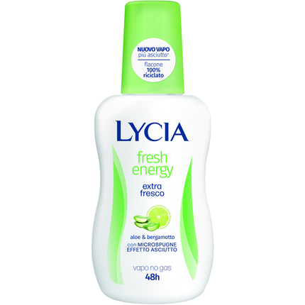 LYCIA DEODORANTE VAPO NO GAS 48h FRESH ENERGY ALOE e BERGAMOTTO 75 ML