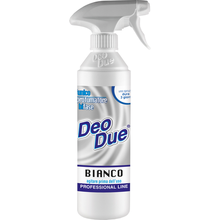 DEO DUE PROFUMATORE BIFASE DEODORANTE PER TESSUTI ELIMINA ODORI BIANCO TRIGGER 500 ML