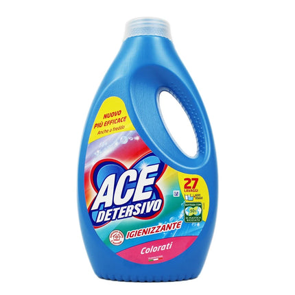 ACE DETERSIVO LIQUIDO LAVATRICE IGIENIZZANTE COLORATI 27 LAVAGGI