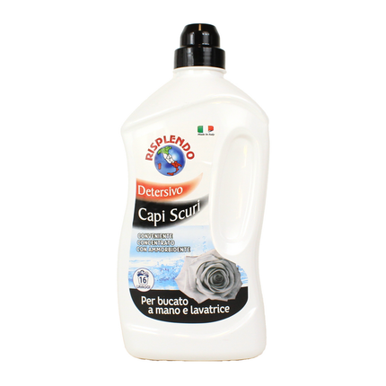 RISPLENDO DETERSIVO LIQUIDO BUCATO MANO e LAVATRIVE CAPI SCURI 16 LAVAGGI 1 LT