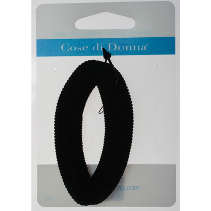 COSE DI DONNA ELASTICO NERO PER CAPELLI