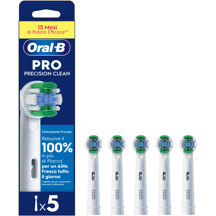 ORAL B PRO PRECISION CLEAN RICAMBIO 5 PEZZI per SPAZZOLINO ELETTRICO