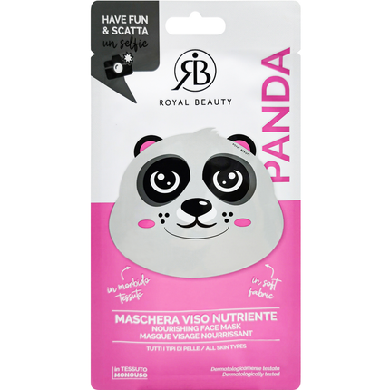 ROYAL BEAUTY MASCHERA VISO IN TESSUTO ANIMAL STYLE NUTRIENTE RB701080