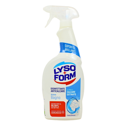LYSOFORM SPRAY AZIONE BAGNO DISINFETTANTE ANTICALCARE SUPERFICI BRILLANTI 700 ML