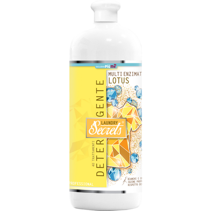 SECRETS LAUNDRY DETERGENTE BUCATO MULTIENZIMATICO LOTUS 1 LT 40 TRATTAMENTI