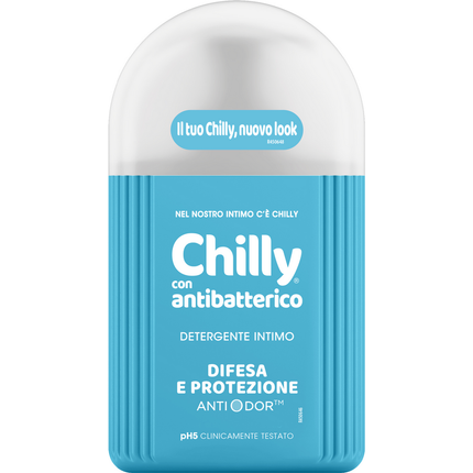 CHILLY INTIMO DETERGENTE CON ANTIBATTERICO pH5 DIFESA E PROTEZIONE ANTIODOR 200 ML