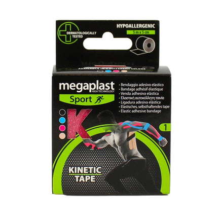 MEGAPLAST NASTRO ADESIVO KINETIC TAPE m5 x 5cm FUCSIA