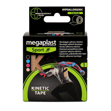MEGAPLAST NASTRO ADESIVO KINETIC TAPE m5 x 5cm PELLE