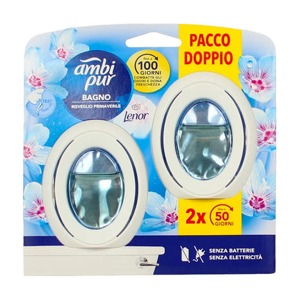 AMBIPUR BAGNO PROUMATORE PER AMBIENTI RISVEGLIO PRIMAVERILE 2 PEZZI