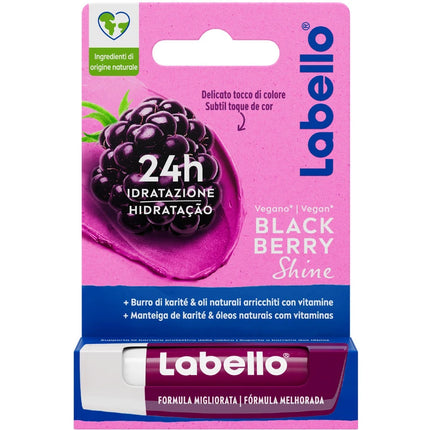 LABELLO BURROCACAO BLACKBERRY SHINE 24H IDRATAZIONE 5,5 ML