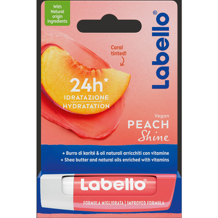 LABELLO BURROCACAO PEACH SHINE 24H IDRATAZIONE 5,5 ML