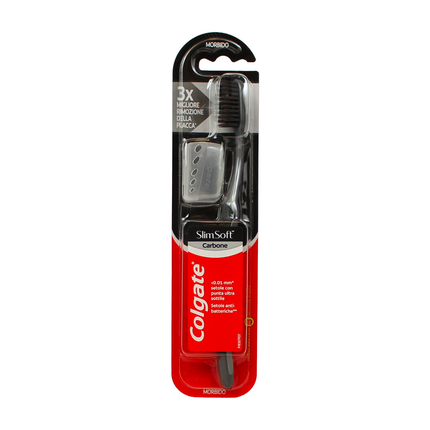 COLGATE SPAZZOLINO SLIM SOFT CARBONE MORBIDO SETOLE ANTIBATTERICHE
