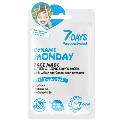 7 DAYS MASCHERA VISO IN TESSUTO DINAMIC MONDAY 28 GR.
