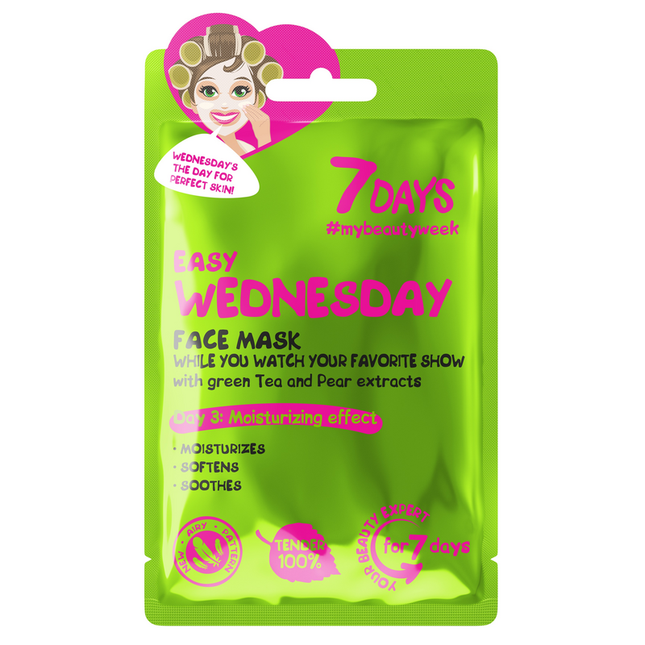 7 DAYS MASCHERA VISO IN TESSUTO EASY WEDNESDAY 28 GR.