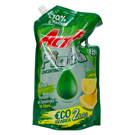 ACTIFF PIATTI CONCENTRATO LIMONE ECO RICARICA BUSTA 2 LT