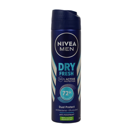 NIVEA FOR MEN DEODORANTE SPRAY FRESH ACTIVE 72h 150 ML