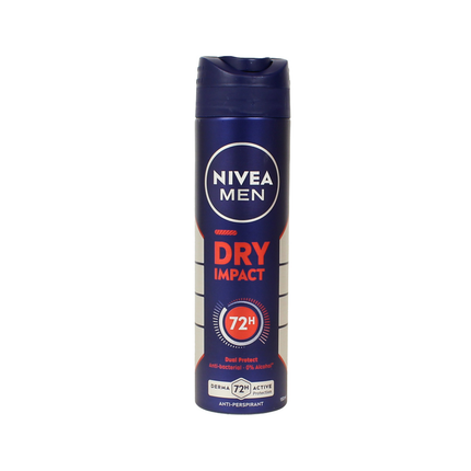 NIVEA FOR MEN DEODORANTE SPRAY DRY IMPACT 72h 150 ML