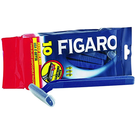 FIGARO RASOIO BILAMA USA & GETTA 10 PEZZI