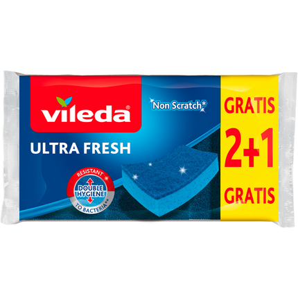 VILEDA ABRASIVO ULTRA FRESH ANTIGRAFFIO 2+1 PEZZI